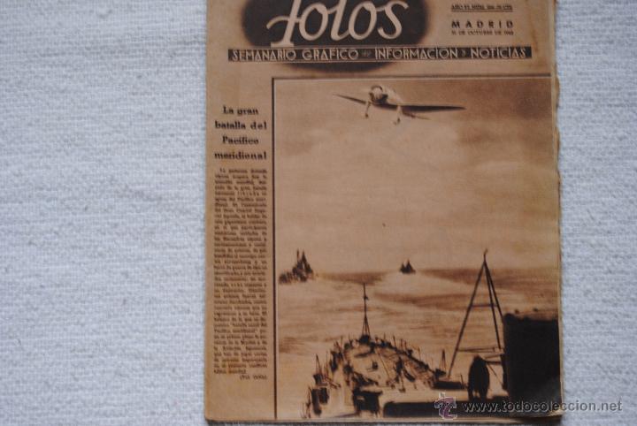 Coleccionismo de Revistas y Peri&oacute;dicos: SEMANARIO GRAFICO DE INFORMACION Y NOTICIAS FOTOS N&ordm; 296 31 DE OCTUBRE 1942