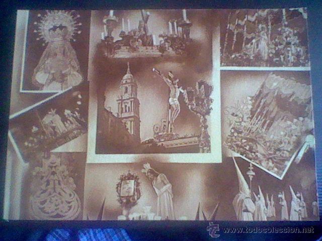 Coleccionismo de Revistas y Peri&oacute;dicos: HOJA cartoncillo REVISTA A&Ntilde;O 1952 IMAGENES SEMANA SANTA MALAGA PASOS MARTES SANTO  *EST 1/3
