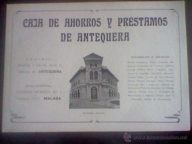 Coleccionismo de Revistas y Peri&oacute;dicos: HOJA REVISTA A&Ntilde;O 1952 SEMANA SANTA CON publicidad Caja ahorros Antequera  *EST 1/3