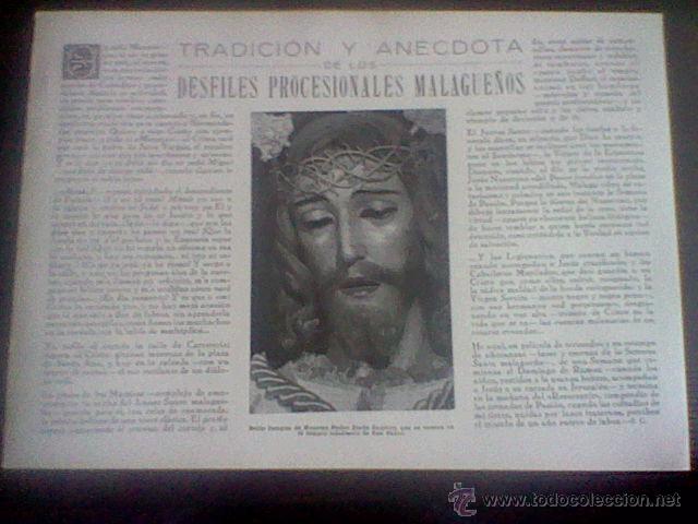 Coleccionismo de Revistas y Peri&oacute;dicos: HOJA REVISTA A&Ntilde;O 1952 SEMANA SANTA CON imagenes CAUTIVO Y MUTILADO  *EST 1/3