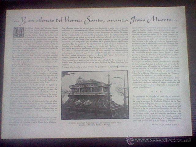 Coleccionismo de Revistas y Peri&oacute;dicos: HOJA REVISTA A&Ntilde;O 1952 SEMANA SANTA CON imagenes SANTO SEPULCRO  *EST 1/3