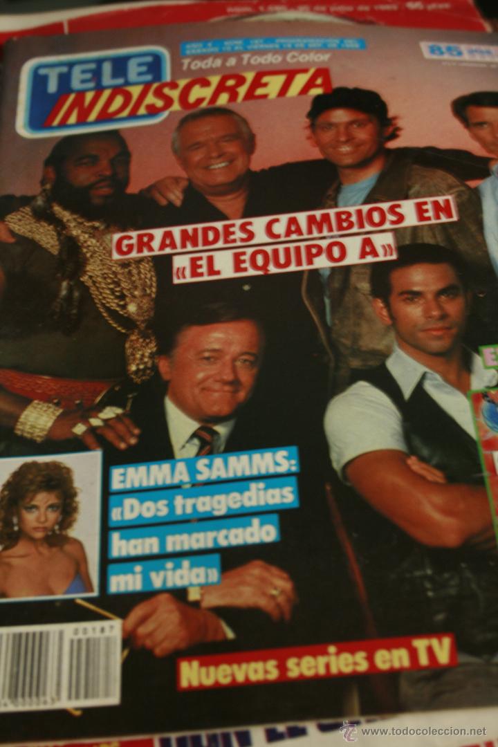 Coleccionismo de revistas y peri&oacute;dicos: TELEINDISCRETA N&ordm; 187 EL EQUIPO A CONSTANTINO ROMERO EMMA SAMNS SARA MONTIEL