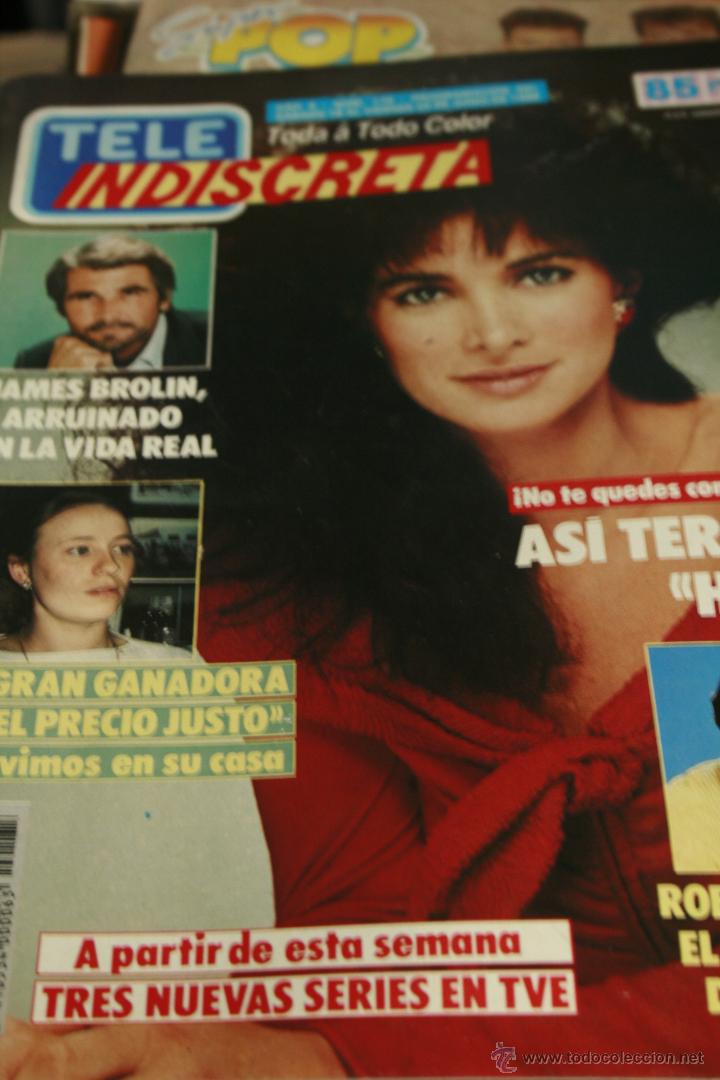 Collectionnisme de Revues et Journaux: TELE INDISCRETA N&ordm; 175 1988 JAMES BROLIN FAMA CONNIE SELLECA ROBERT WAGNER