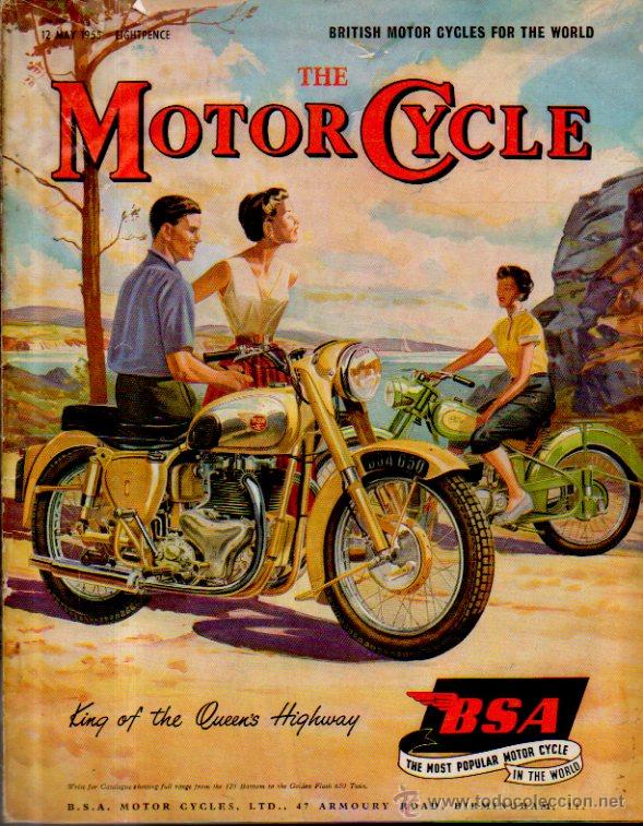 Coleccionismo de Revistas y Peri&oacute;dicos: THE MOTORCYCLE - BRITISH MOTOR CYCLES FOR THE WORLD. REVISTA INGLESA. 12 MAY 1955