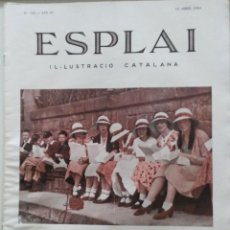 Coleccionismo de Revistas y Periódicos: ESPLAI, IL·LUSTRACIÓ CATALANA Nº 124, 15 ABRIL 1934, VEURE ÍNDEX D'ARTICLES. Lote 51797973