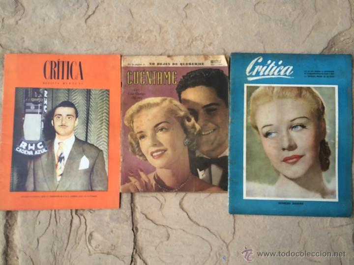 Collection Magazines and Newspapers: Antiguas 3 revista / revistas Critica y Cuentame a&ntilde;os 40-50 son de televisi&oacute;n