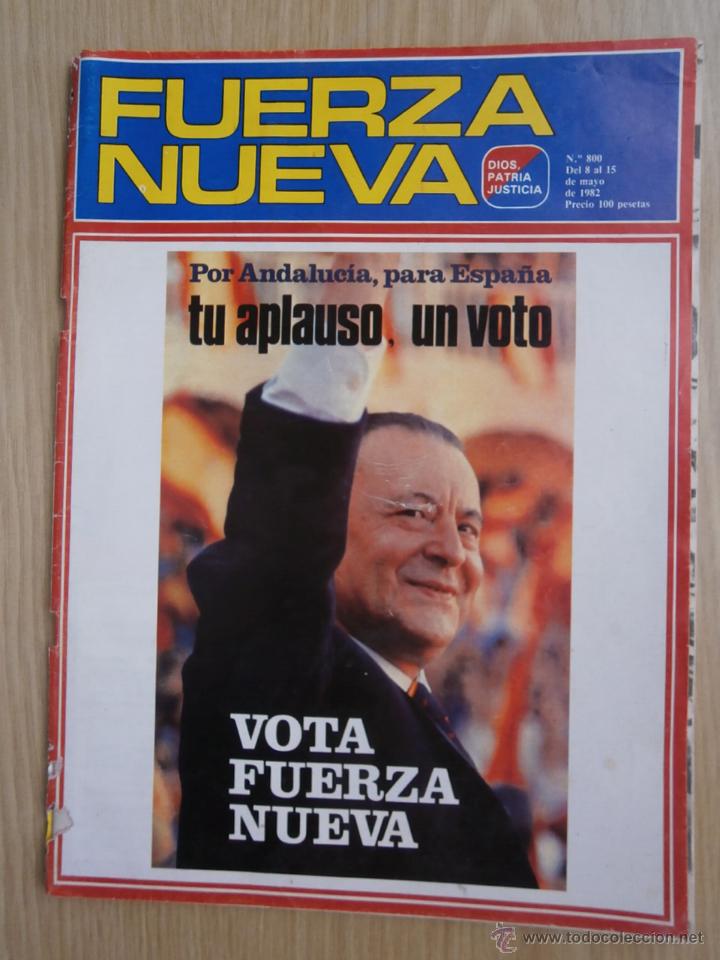 Coleccionismo de revistas y peri&oacute;dicos: revista fuerza nueva  tu aplauso un voto n&ordm;800 - mayo - 1982