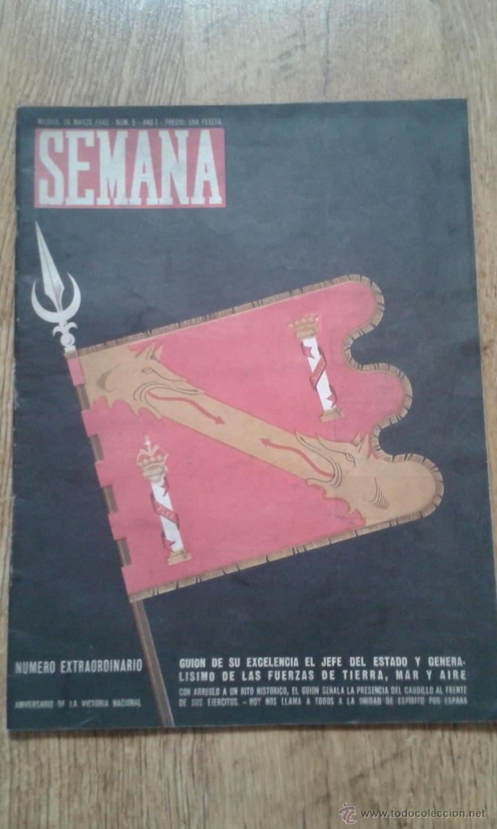 Coleccionismo de Revistas y Peri&oacute;dicos: Ejemplar extraordinario n&ordm; 5 de la revista SEMANA