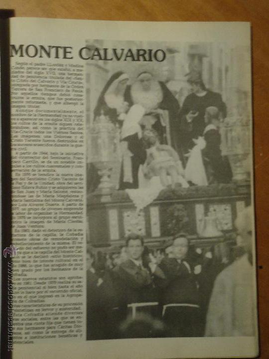 Coleccionismo de Revistas y Peri&oacute;dicos: ANTIGUO ARTICULO SEMANA SANTA DE MALAGA CAPITAL - CRISTO MONTE CALVARIO