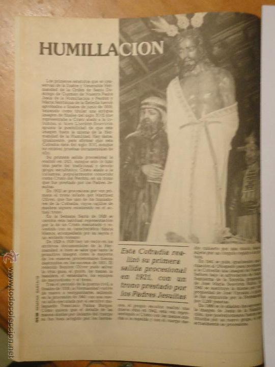 Coleccionismo de Revistas y Peri&oacute;dicos: ANTIGUO ARTICULO SEMANA SANTA DE MALAGA CAPITAL CRISTO DE LA HUMILLACION