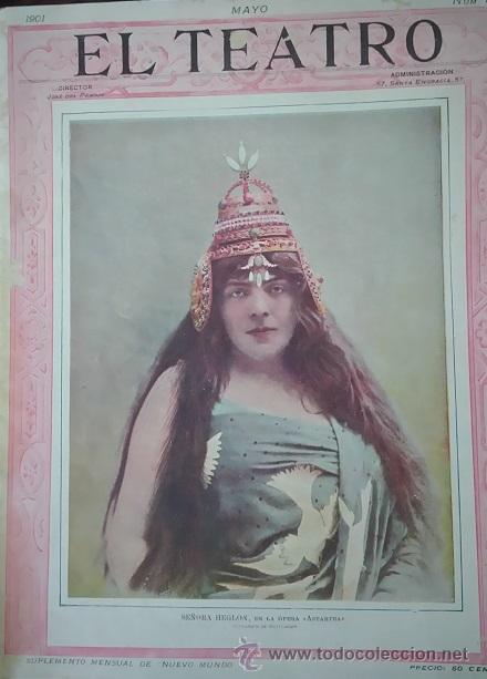 Coleccionismo de revistas y peri&oacute;dicos: EL TEATRO SUPLEMENTO SEMANAL DE NUEVO MUNDO N&ordm;7 MAYO 1901