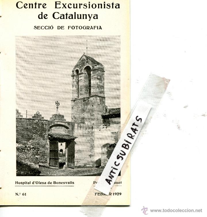 Collectionnisme de Revues et Journaux: REVISTA ANY 1929 OLESA DE BONESVALLS GARRAF SANT LLOREN&Ccedil; D' ALTURA CASTELLAR DEL VALLES