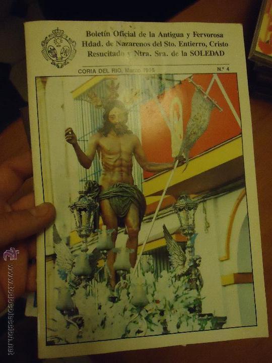 Coleccionismo de Revistas y Peri&oacute;dicos: REVISTA SEMANA SANTA  - CORIA DEL RIO SEVILLA - SANTO ENTIERRO Y VIRGEN SOLEDAD 1995 N 4