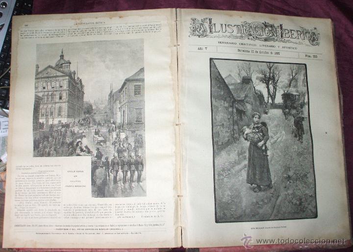 Coleccionismo de Revistas y Peri&oacute;dicos: ILUSTRACION IBERICA A&Ntilde;O COMPLETO 1887
