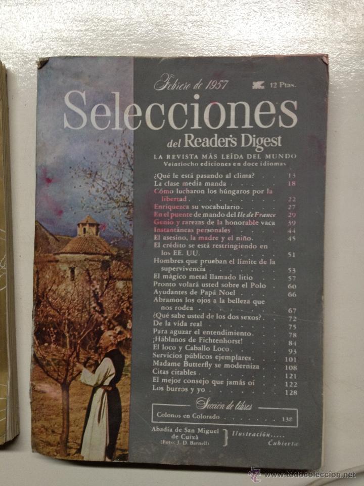 Collezionismo di Riviste e Giornali: REVISTA SELECCIONES DEL READER'S DIGEST. FEBRERO DE 1957.