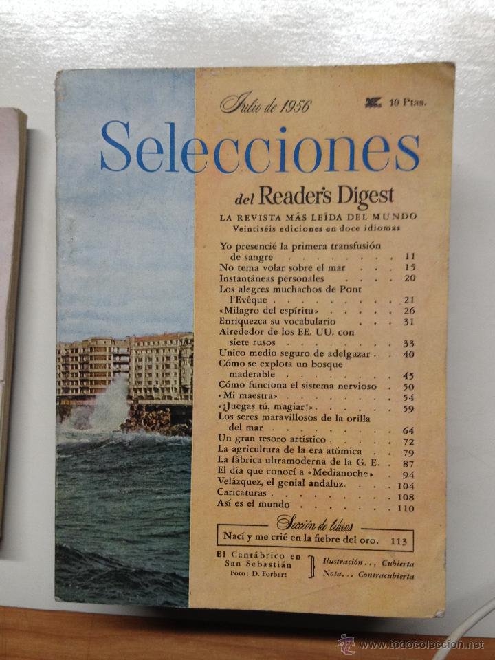Collezionismo di Riviste e Giornali: REVISTA SELECCIONES DEL READER'S DIGEST. JULIO DE 1956