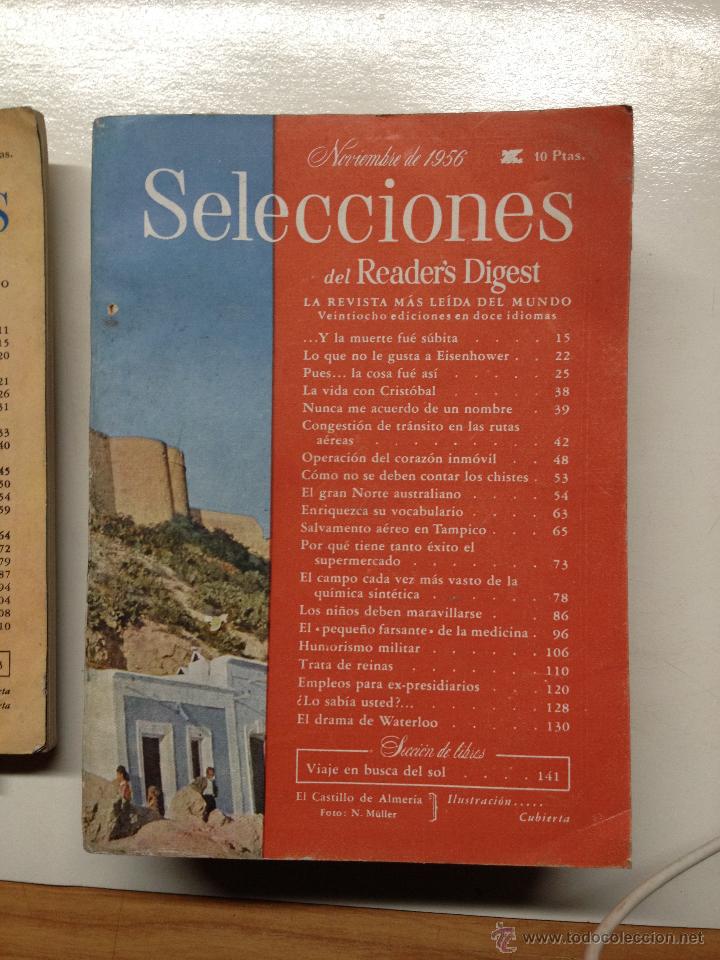 Coleccionismo de Revistas y Peri&oacute;dicos: REVISTA SELECCIONES DEL READER'S DIGEST. NOVIEMBRE DE 1956