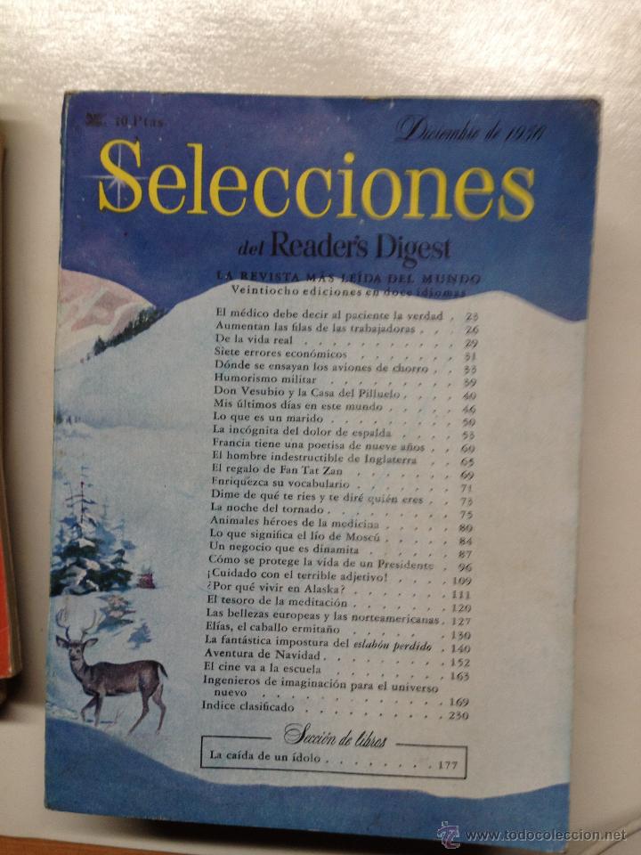 Coleccionismo de Revistas y Peri&oacute;dicos: REVISTA SELECCIONES DEL READER'S DIGEST. DICIEMBRE DE 1956
