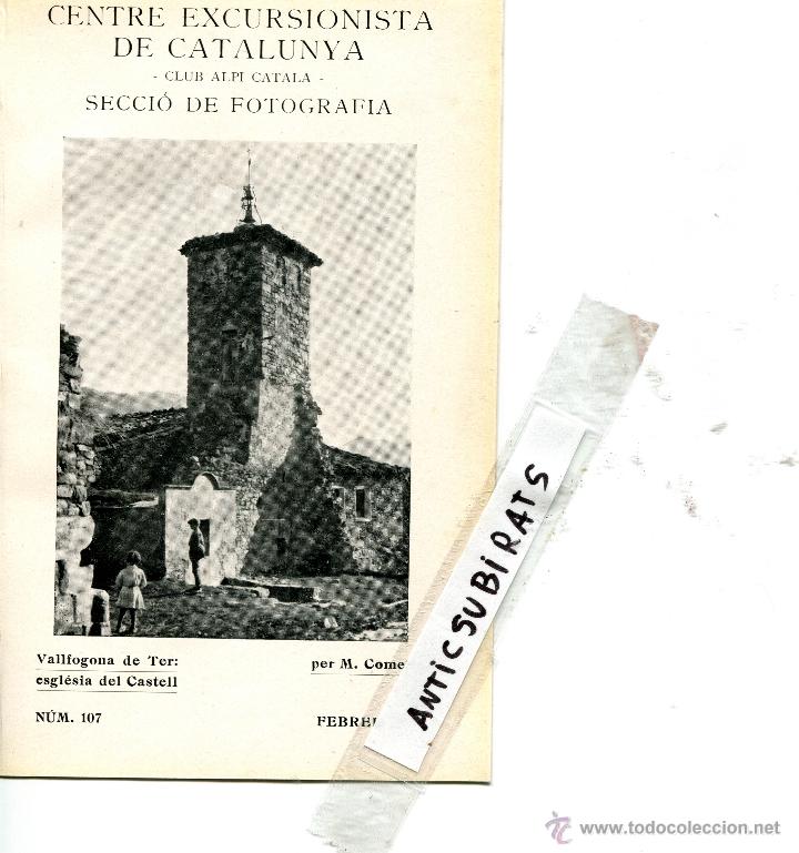 Collectionnisme de Revues et Journaux: REVISTA ANY 1934 VALLFOGONA DE TER ESGLESIA DEL CASTELL AMB NENS FOTOGRAF M. COMELLA
