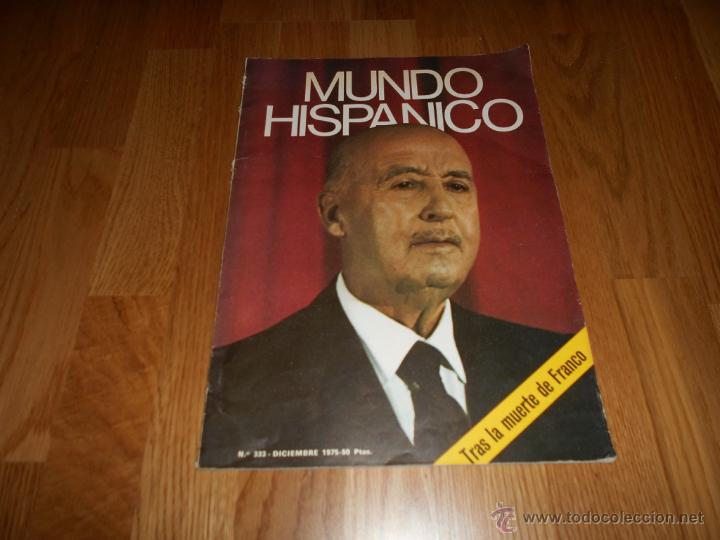 Colecionismo de Revistas e Jornais: MUNDO HISPANICO1975 MUERTE DE FRANCO PRINCIPE JUAN CARLOS NAVIDAD NAVARRA EN MEMORIA PEDRO DE MATHEU