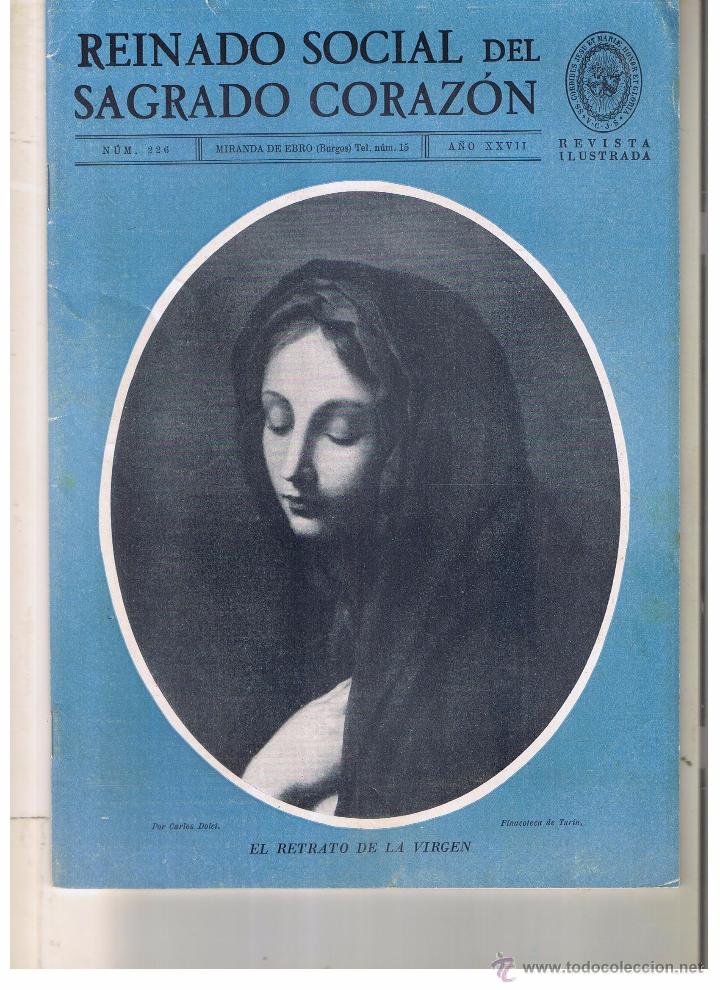 Coleccionismo de revistas y peri&oacute;dicos: REINADO SOCIAL DEL SAGRADO CORAZ&Oacute;N. N&ordm; 226. (P/B9)