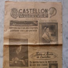 Coleccionismo de Revistas y Periódicos: PERIODICO CASTELLON EN SUS FIESTAS DE LA MAGDALENA 20 DE MARZO DE 1954