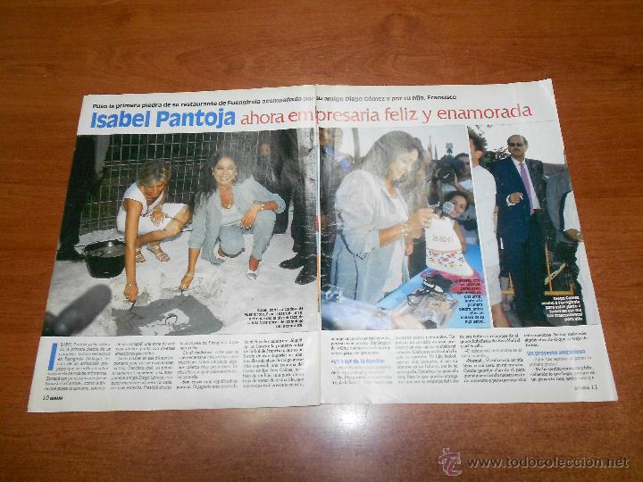 Coleccionismo de Revistas y Peri&oacute;dicos: RECORTE DE PRENSA A&Ntilde;O 2000: ISABEL PANTOJA AHORA EMPRESARIA FELIZ Y ENAMORADA