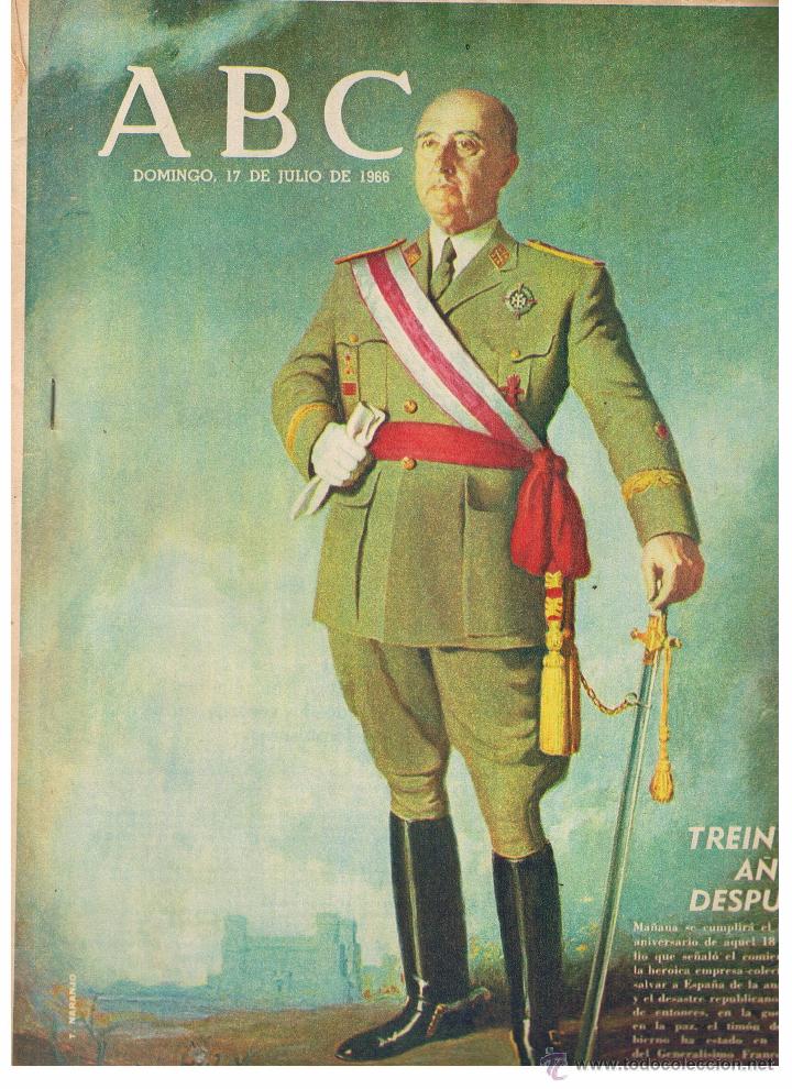 Coleccionismo de Revistas y Peri&oacute;dicos: ABC. DOMINGO 17 DE JULIO 1966. TREINTA A&Ntilde;OS DESPUES. (Z1)