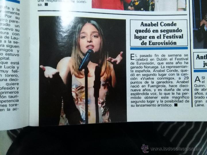 Coleccionismo de Revistas y Peri&oacute;dicos: RECORTE ANabel conde eurovision