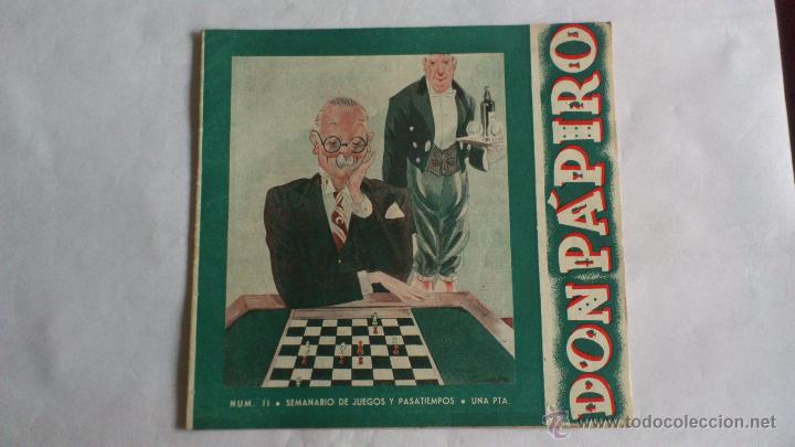 Collection Magazines and Newspapers: DON PAPIRO, SEMANARIO DE JUEGOS Y PASATIEMPOS, N&ordm; II, DICIEMBRE 1944