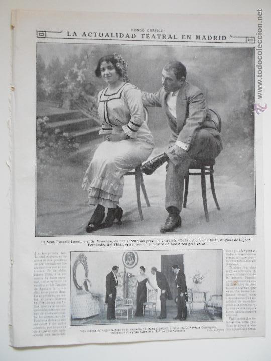 Collezionismo di Riviste e Giornali: hln- 1914- teatro madrid, te la debo santa rita, teatro apolo, el buen espa&ntilde;ol, teatro de la comedia