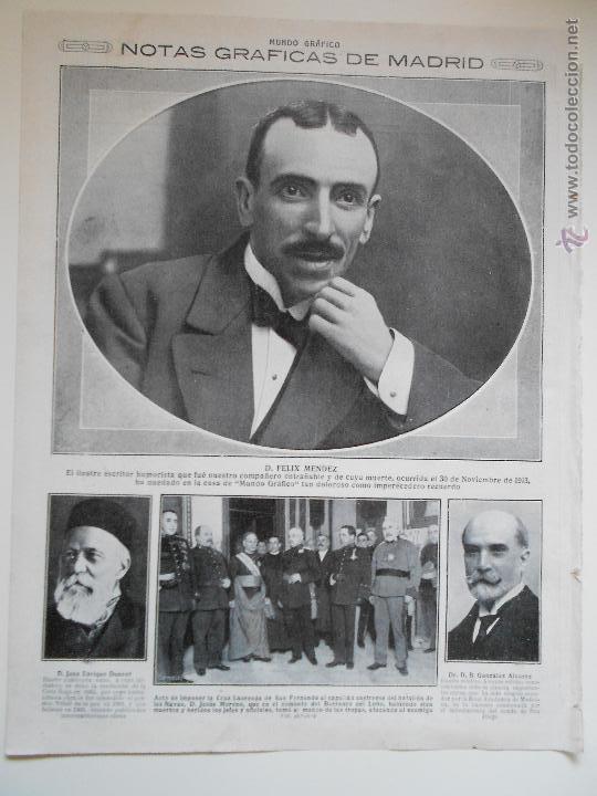 Collezionismo di Riviste e Giornali: hln- 1914- madrid, dunant, fundador cruz roja, cruz laureada de san fernando