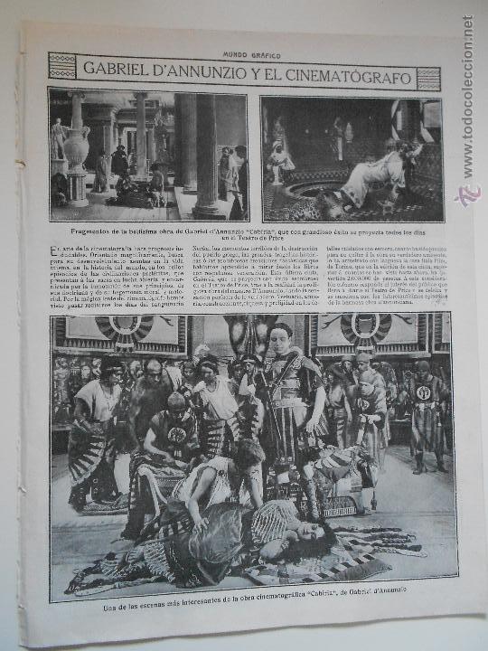 Collezionismo di Riviste e Giornali: hln- 1914- gabriel d'annunzio y cinemat&oacute;grafo, teatro price cabiria