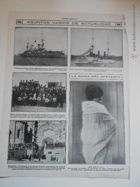 Collezionismo di Riviste e Giornali: hln- 1914- acorazado kaiser wilhelm der grosse, hartha, puerto de santa mar&iacute;a teatro, salamanca