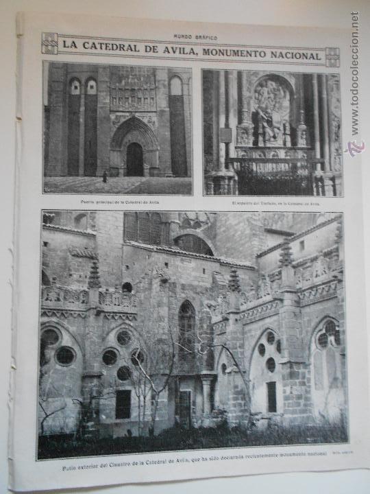 Collezionismo di Riviste e Giornali: hln- 1914- catedral de &aacute;vila, varias im&aacute;genes de la catedral