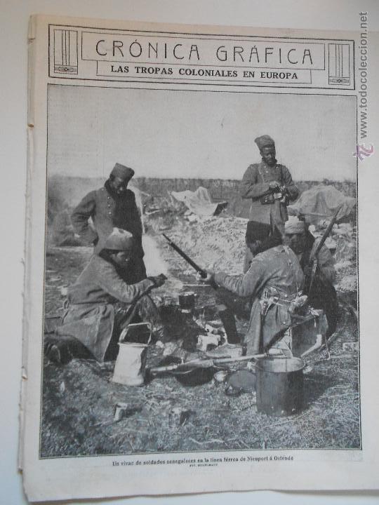 Collezionismo di Riviste e Giornali: hln- 1914- tropas coloniales europa, soldados senegaleses en nieuport
