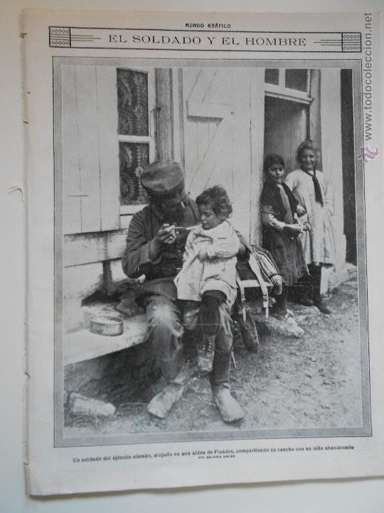 Collezionismo di Riviste e Giornali: hln- 1914- soldado alem&aacute;n comparte comida con ni&ntilde;o abandonado