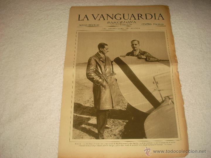 Colecionismo de Revistas e Jornais: LA VANGUARDIA. NOTAS GRAFICAS 29  NOVIEMBRE DE 1929. EN PORTADA LOS ARCHIDUQUES DE AUSTRIA