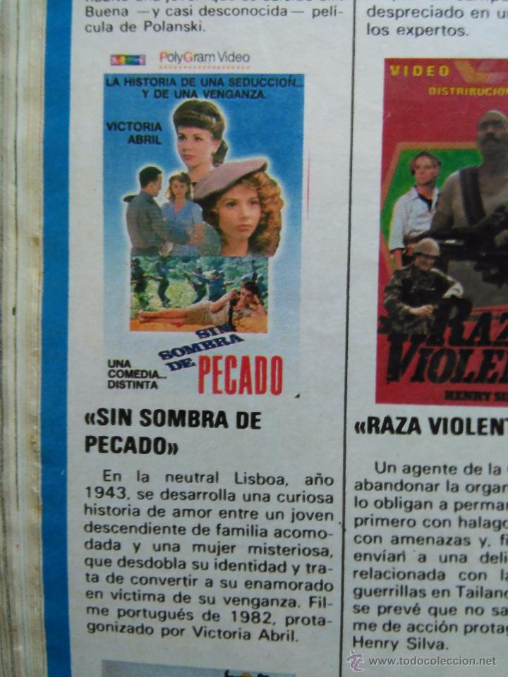 Coleccionismo de revistas y peri&oacute;dicos: recorte VICTORIA ABRIL