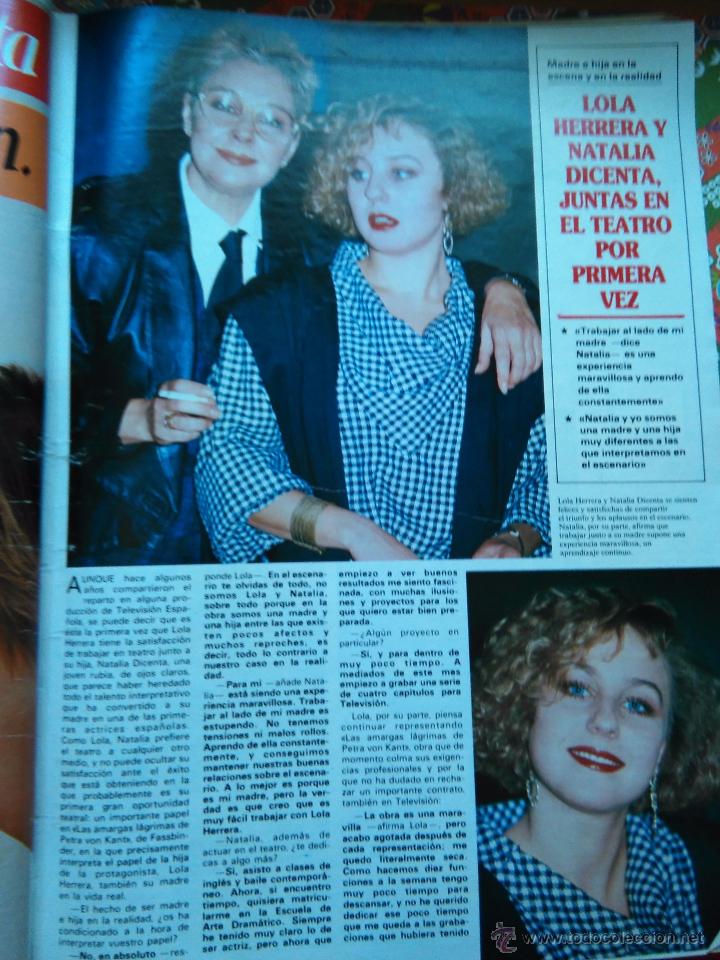 Sammeln von Zeitschriften und Zeitungen: recorte LOLA herrera natalia dicenta