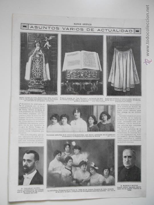 Coleccionismo de Revistas y Peri&oacute;dicos: hln- 1914- santa teresa de j&eacute;sus, reliquias santa teresa sevilla, murcia