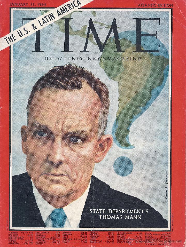 Coleccionismo de Revistas y Peri&oacute;dicos: REVISTA TIME - STATE DEPARTMENT&acute;S THOMAS MANN - IDIOMA: INGLES - 31 de Enero 1964 - N&ordm; 5
