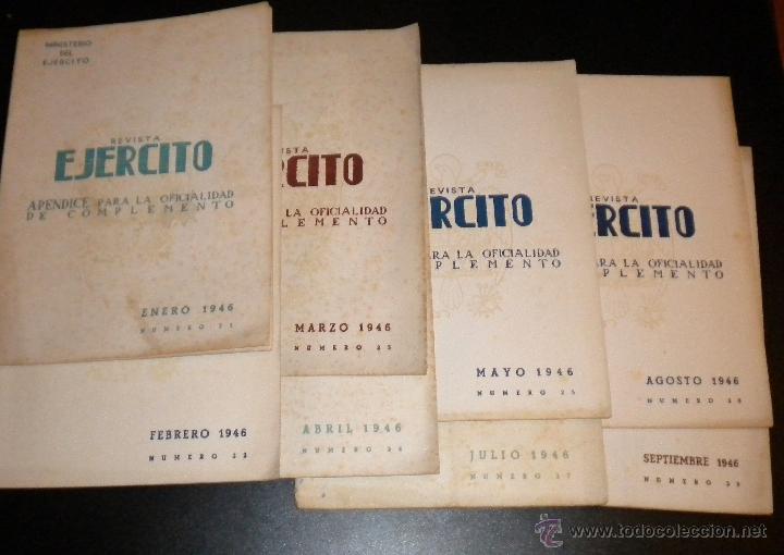 Collection Magazines and Newspapers: Revista ejercito para la oficialidad / A&ntilde;o 1946 completo /