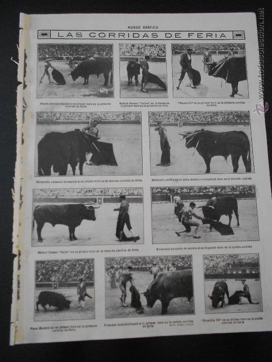 Coleccionismo de revistas y peri&oacute;dicos: hln- 1914- feria de valencia, toreros flores, gallo, manolete, belmonte, paco madrid, bombita III