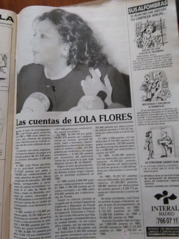 Coleccionismo de revistas y peri&oacute;dicos: recorte LOLA FLORES
