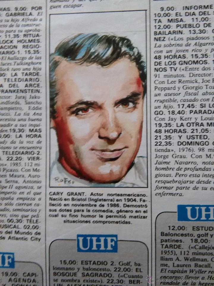 Coleccionismo de revistas y peri&oacute;dicos: RECORTE cary grant
