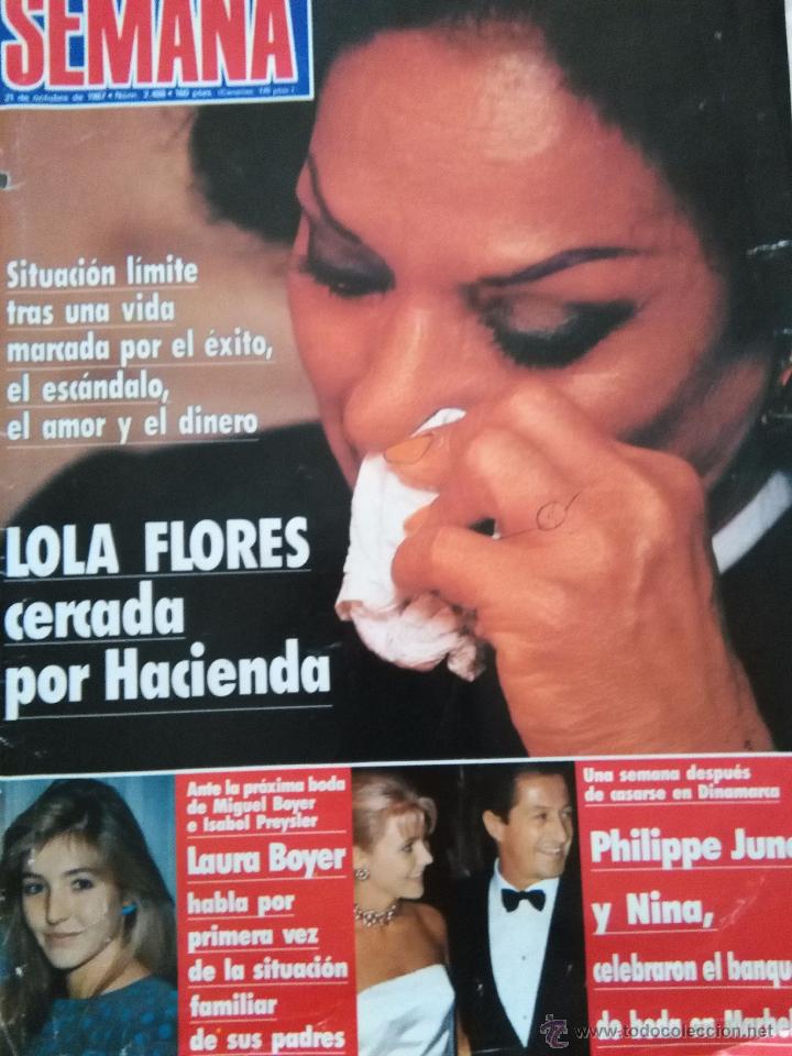 Coleccionismo de revistas y peri&oacute;dicos: recorte lola flores