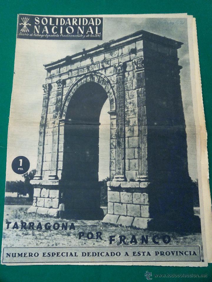 Coleccionismo de revistas y peri&oacute;dicos: SOLIDARIDAD NACIONAL .- AGOSTO 1952 .- NUMERO ESPECIAL DEDICADO A TARRAGONA