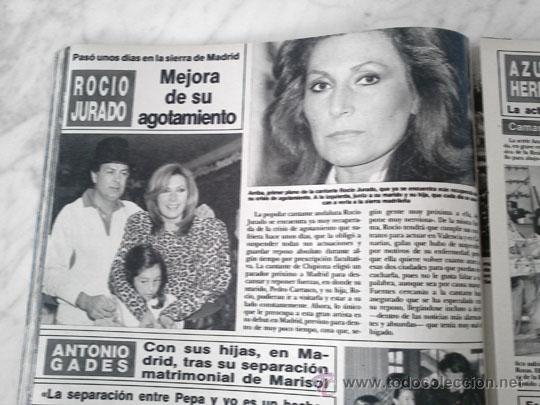Coleccionismo de revistas y peri&oacute;dicos: RECORTE - ROC&Iacute;O JURADO - 1986