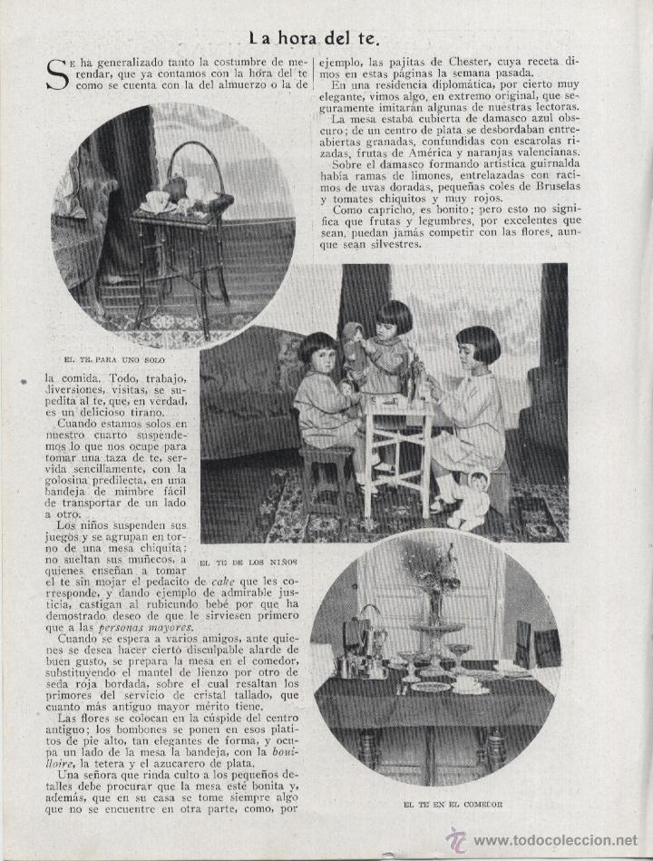 Coleccionismo de Revistas y Peri&oacute;dicos: La hora del te - 1920